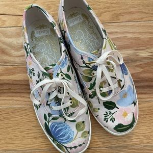 Keds Rifle Paper Co floral tennis shoes size 6
